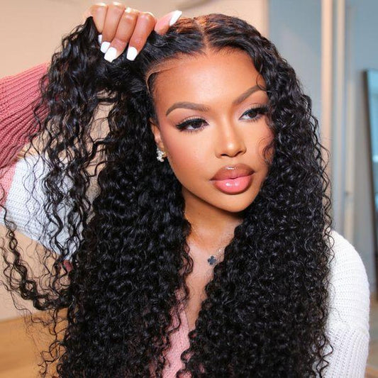 Simidola Wear Go Pre Bleached Knots Water Wave 4X6 Glueless Lace Wig Human Hair Wig