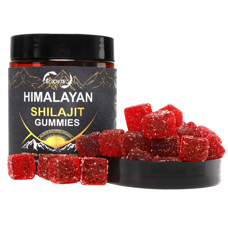 Pure Himalayan Shilajit Gummies Gold I Lab Tested I No Added Sugar I Ashwagandha, Gokshura| Fulvic Acid & 85+ Trace Minerals I for Men, Women I Non-Gmo I 100% Natural & Organic I 60 Gummy Wellness Supplements Edible Fitness Healthcare Dietary Optimum