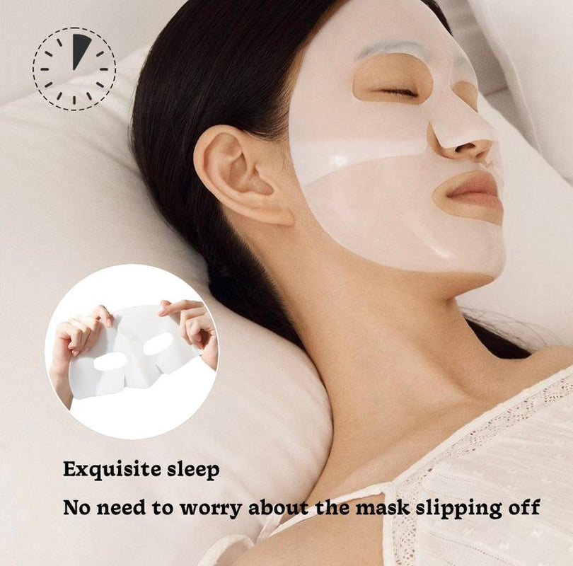 Urose-Collagen Face Mask - Hydrating Overnight Collagen Face Mask Deep Collagen anti Wrinkle Lifting Mask - Pure Collagen Films for Improve Elasticity Firming and Moisturizing (5 Pcs/1 Box) Skincare Skin Repair Comfort Moisturize