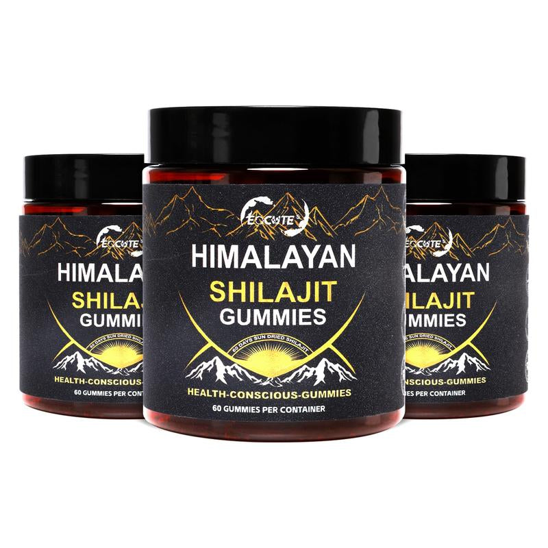 Pure Himalayan Shilajit Gummies Gold I Lab Tested I No Added Sugar I Ashwagandha, Gokshura| Fulvic Acid & 85+ Trace Minerals I for Men, Women I Non-Gmo I 100% Natural & Organic I 60 Gummy Wellness Supplements Edible Fitness Healthcare Dietary Optimum